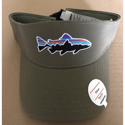 NWT Patagonia 's Visor Fitz Roy Trout Quick Release Brown  eb-63137238
